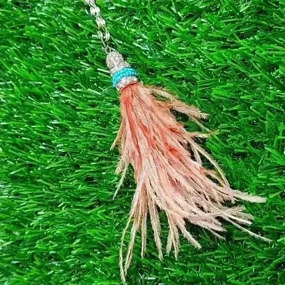 Long Length Feather Necklace - Picture 3 of 5